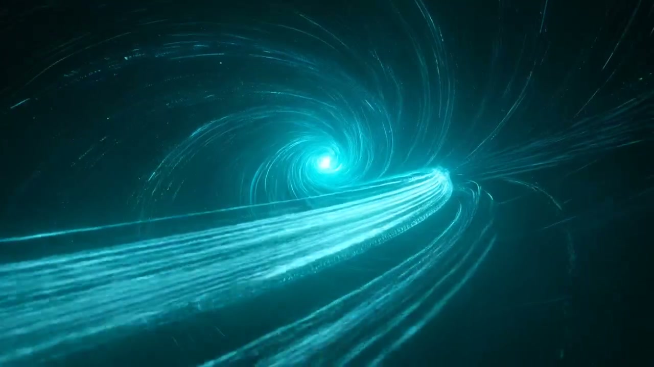 Cyan warp streaks